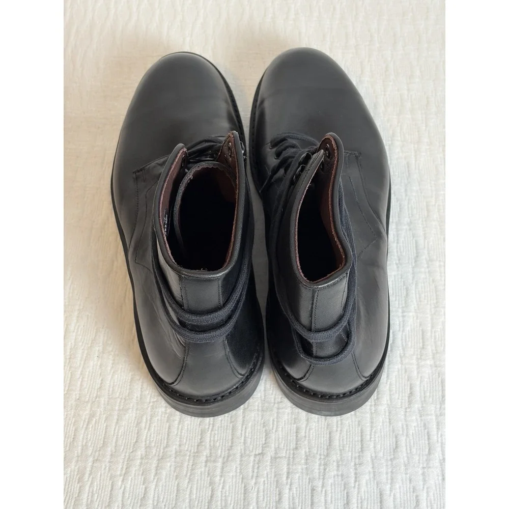 Allen Edmonds Higgins Mill Weatherproof 14 D Black Boots Leather Dainite Soles